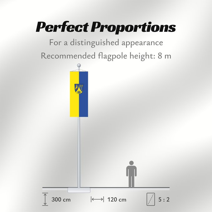 Flag Proportions: Prien a.Chiemsee, M (Chiemsee-Alpenland)