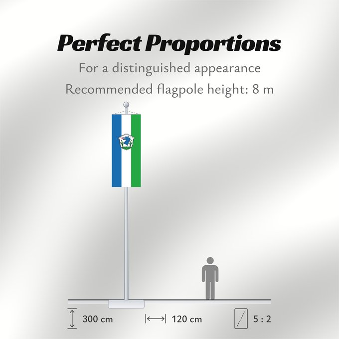 Flag Proportions: Grassau, M (Chiemgau)