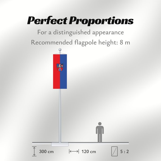Flag Proportions: Osterhofen, St (Bayerisches Golf- und Thermenland)