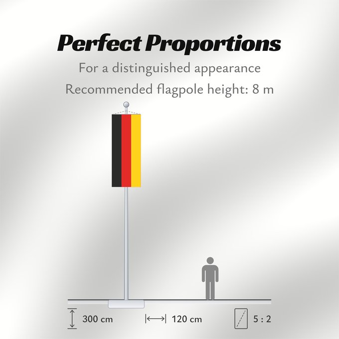 Flag Proportions: Germany Allemagne Alemania Deutschland Germania