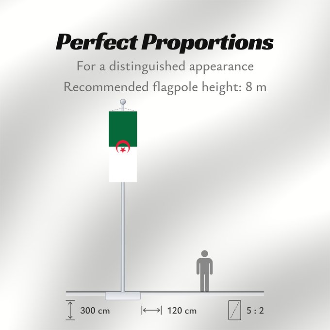 Flag Proportions: Algeria L Algérie Argelia Algerien Dell Algeria Algerije Argélia Algierii Vo Algérie علم الجزائر Σημαία της Αλγερίας Alĝerio Algerian דגל אלג יריה Algéria Aljazair アルジェリアの国旗 Asenǧaq n Dzayer 알제리의 국기 Drapèu d Argeria Флаг Алжира Alžirije Algeriets ⴰⵏⴰⵢ ⴰⴷⵣ