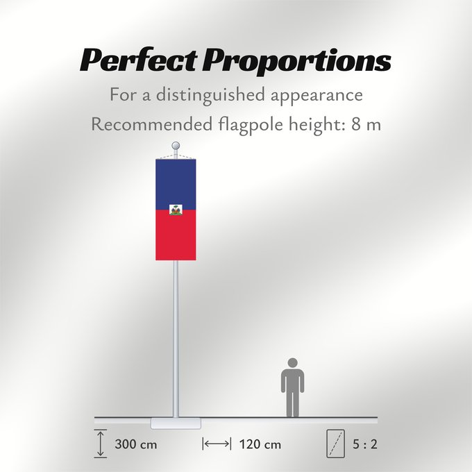 Flag Proportions: Haiti  civil	Haiti	Haïti	Haití