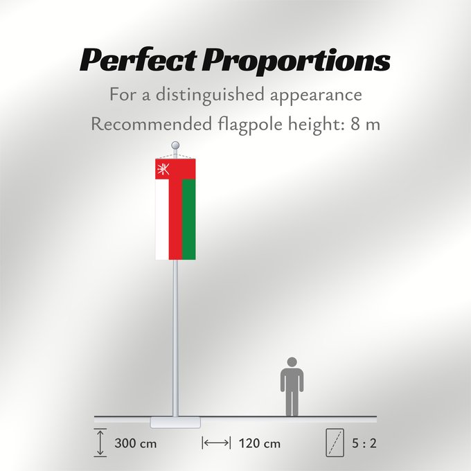 Flag Proportions: Oman Omán