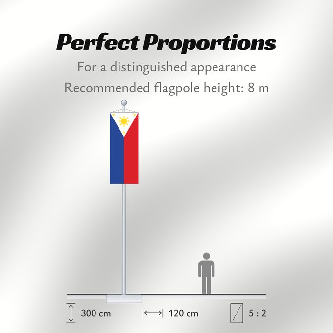 Flag Proportions: Philippines The national flag of the Philippines Filipinas Philippinen Filippine Filipijnen علم فلبين An nasyunal na bandera kan Filipinas ফিলিপাইনের জাতীয় পতাকা Ang nasodnong bandera sa Pilipinas La nacia flago de la Filipinoj Wagayway ti Filipinas フィリピ