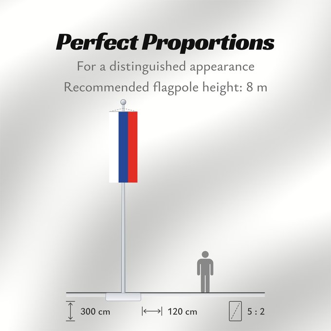Flag Proportions: Russia Russian Federation Russie Rusia Russische Föderation