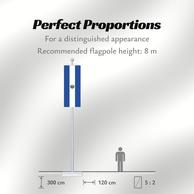 Flag Proportions: El Salvador Salvador El Salvadors علم السلفادور Salvadoro El Salvadorin Флаг Сальвадора