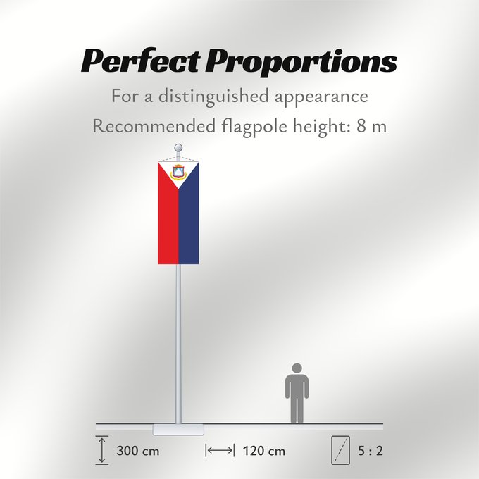 Flag Proportions: Sint Maarten	Sint Maarten  Kingdom of the Netherlands	Saint-Martin