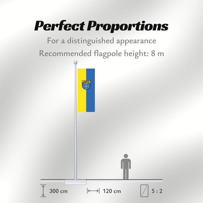 Flag Proportions: Kirchheim unter Teck (Region Stuttgart)