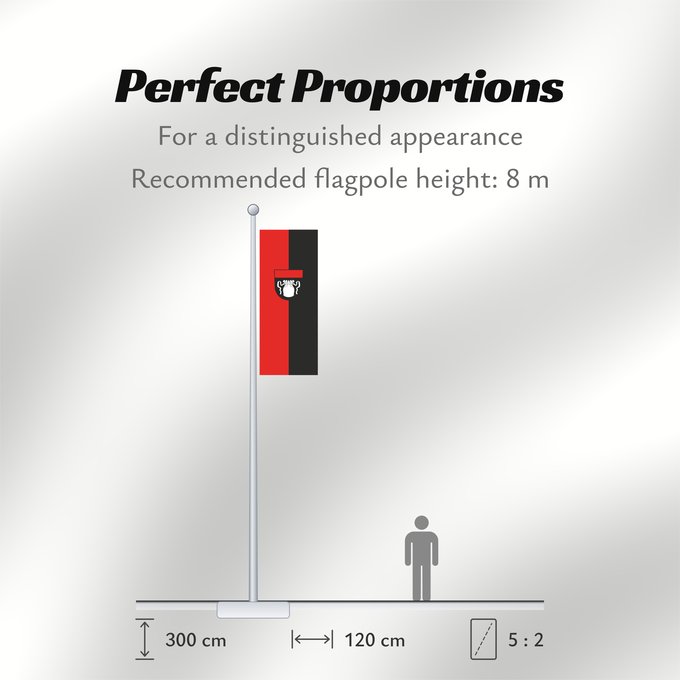 Flag Proportions: Bad Säckingen (Südlicher Schwarzwald)