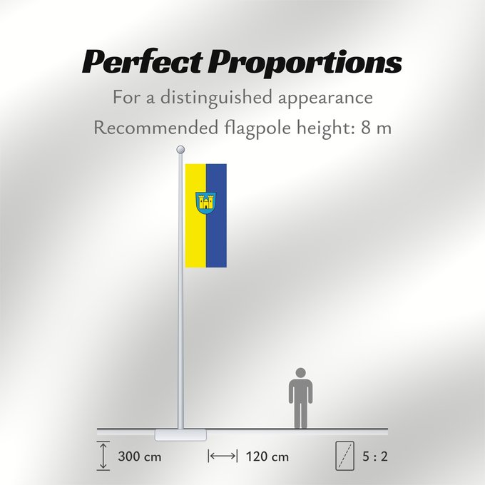 Flag Proportions: Moosburg (Württembergisches Allgäu Oberschwaben)
