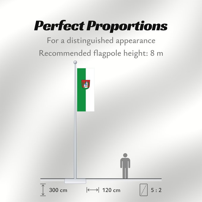 Flag Proportions: Holzkirchen, M (Alpenregion Tegernsee-Schliersee)