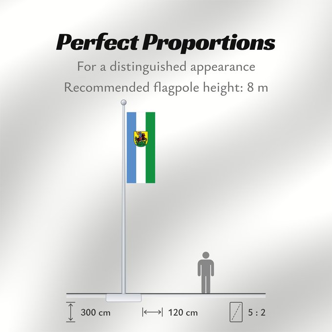 Flag Proportions: Hohenwart, M (Oberbayerns Städte)