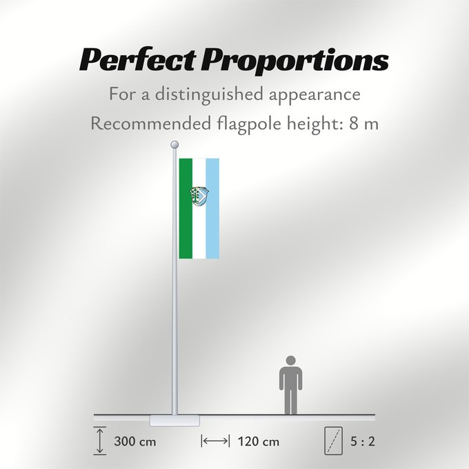 Flag Proportions: Ergolding, M (Bayerisches Golf- und Thermenland)