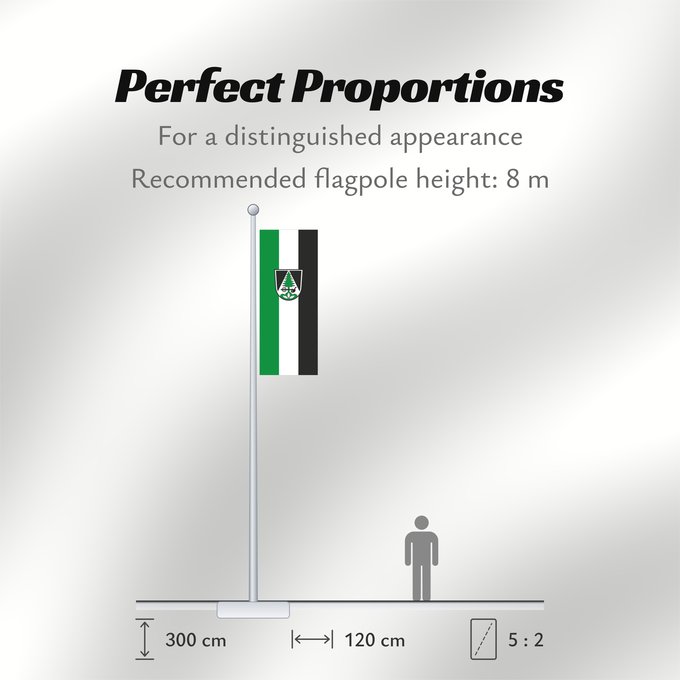 Flag Proportions: Ascha (Bayerischer Wald)