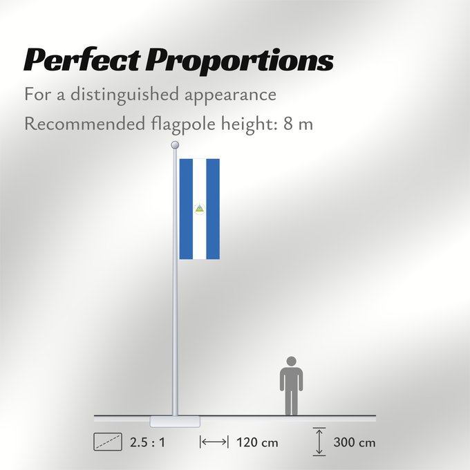 Flag Proportions: Nicaragua La República de Nicaragua Nikaragvo Флаг Никарагуа Nikaragve Nicaraguas