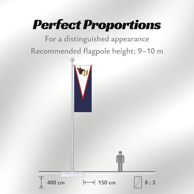 Flag Proportions: American Samoa American Samoa, United States Samoa américaines Samoa Americana Amerikanisch-Samoa Samoa Americane Amerikaanisch-Samoa Fu a o Amerika Sāmoa