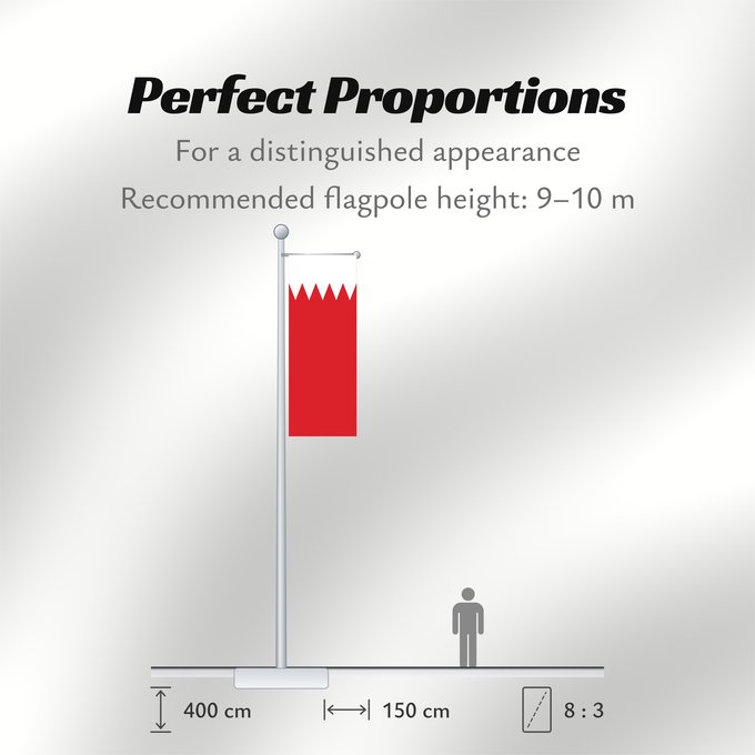 Flag Proportions: Bahrain	Bahreïn	Baréin	Bahrein	علم البحرين	Bahreina	Bahrainin	Флаг Бахрейна	Bahrajna	Bahrains	Прапор Бахрейну	Quốc kỳ Bahrain