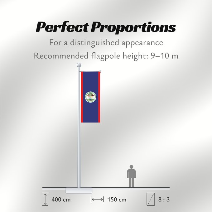 Flag Proportions: Belize	Belice	Banniel Belize	Belizen	Belizae	Флаг Белиза	Belizeja	Belizes	Quốc kỳ Belize