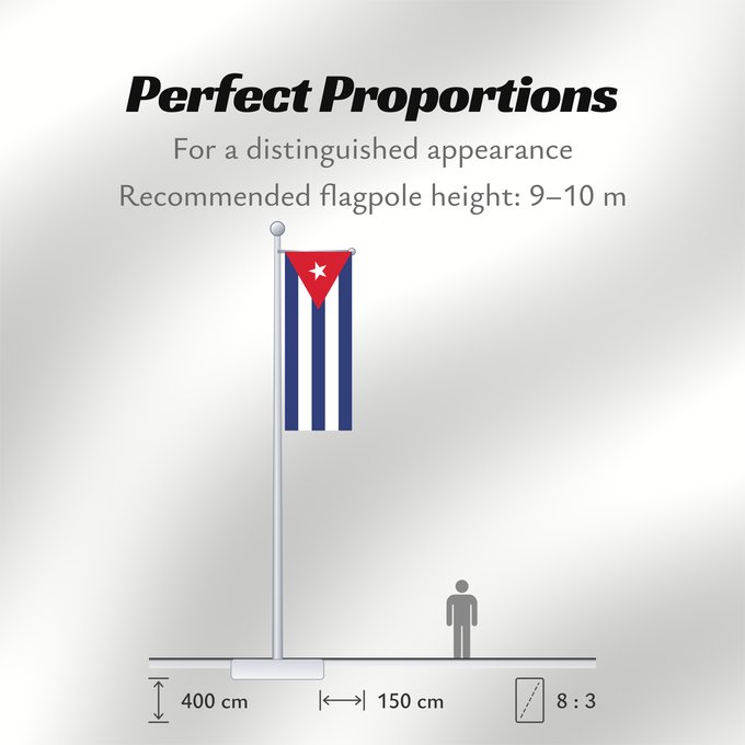 Flag Proportions: Cuba Kuba علم كوبا Banniel Cuba Kubo پرچم کوبا Kiba Флаг Кубы Kube Kubas Прапор Куби Quốc kỳ Cuba 古巴国旗