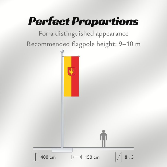 Flag Proportions: Königheim (Nördliches Baden-Württemberg)