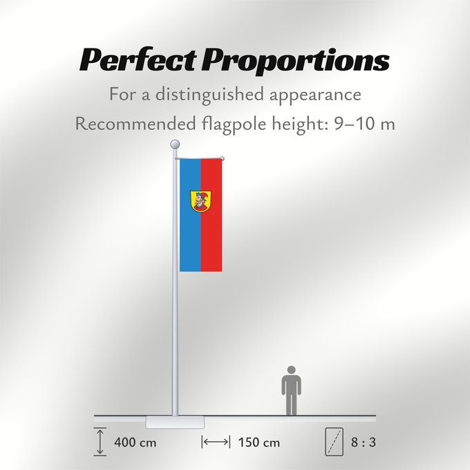 Flag Proportions: Heidenheim an der Brenz (Schwäbische Alb)