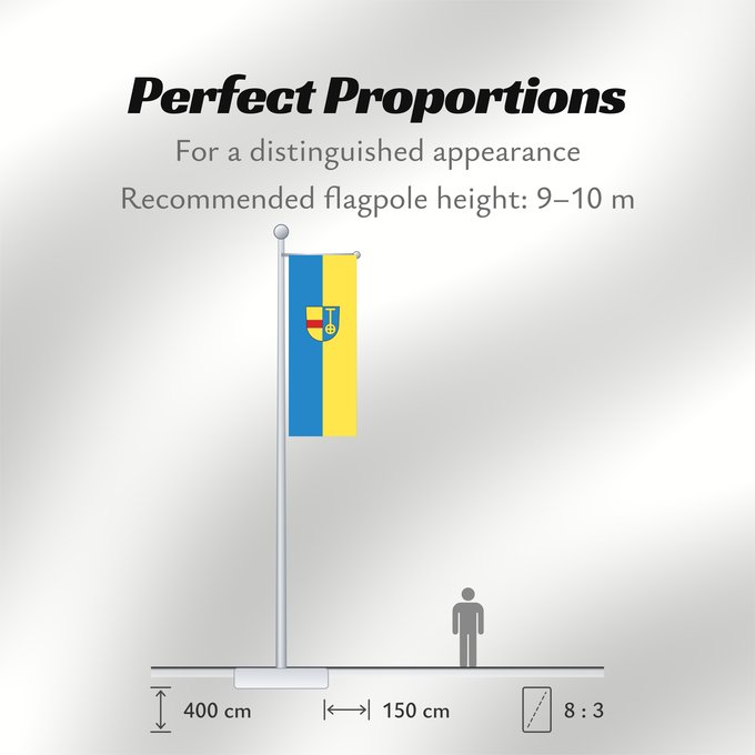 Flag Proportions: Hügelsheim (Nördlicher Schwarzwald)