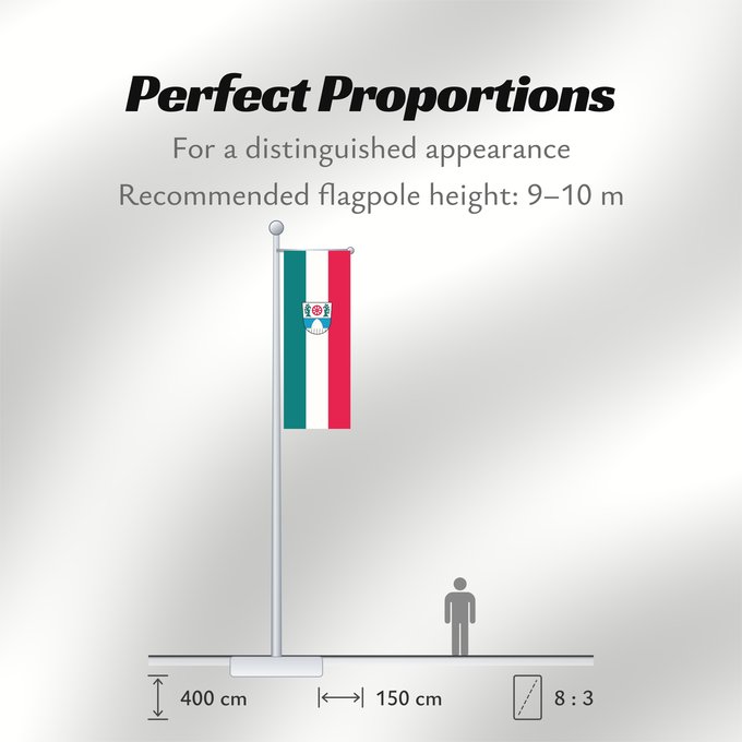 Flag Proportions: Garching b.München, St (Münchener Umland)