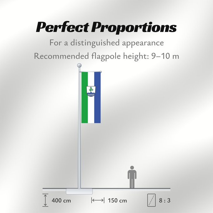 Flag Proportions: Bernau a.Chiemsee (Chiemsee-Alpenland)