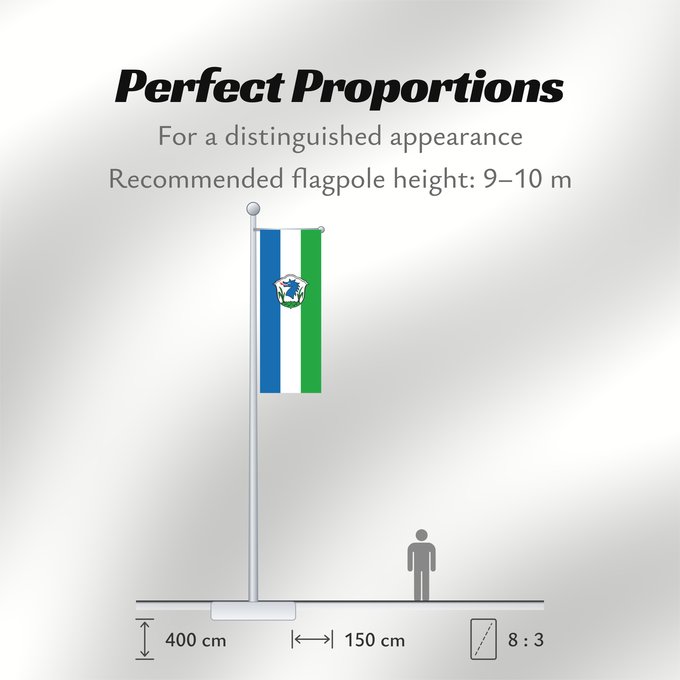 Flag Proportions: Grassau, M (Chiemgau)