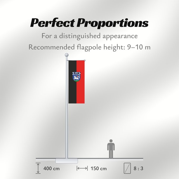 Flag Proportions: Penzberg, St (Pfaffenwinkel)