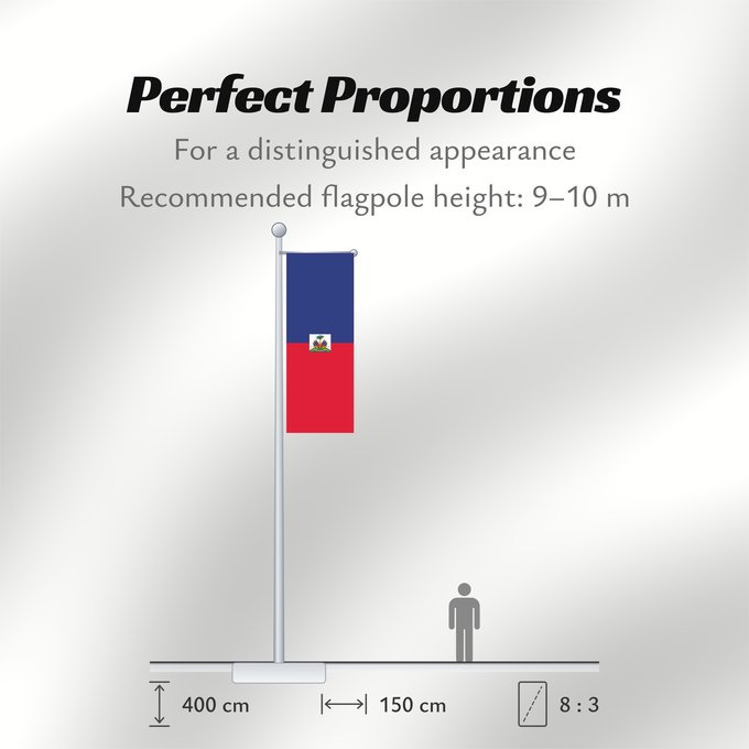 Flag Proportions: Haiti civil Haiti Haïti Haití