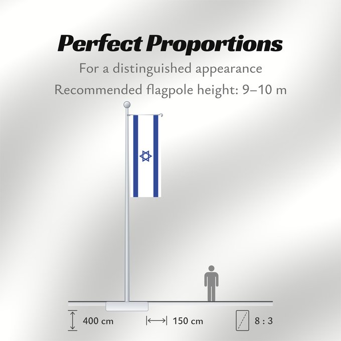 Flag Proportions: Israel D Israël Israeliana Israël Israhēls fana علم دولة إسرائيل ܐܬܐ ܕܐܝܣܪܐܝܠ Сьцяг Дзяржавы Ізраілю Izraele Israels Σημαία του Ισραήλ Israelo پرچم اسرائیل Iosrael Brattagh Israel דגל ישראל Izraela Izrael Իսրայել դրոշը Li flagga del Israel ისრაელის დროშა