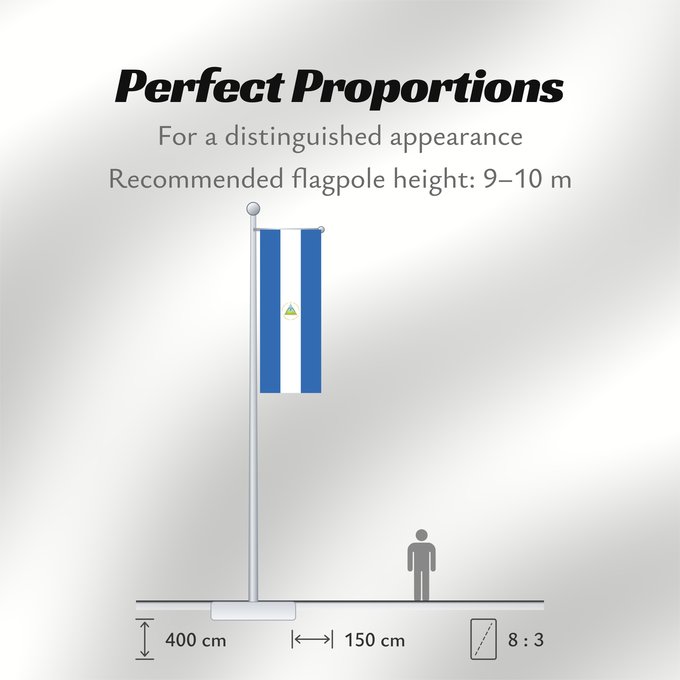 Flag Proportions: Nicaragua La República de Nicaragua Nikaragvo Флаг Никарагуа Nikaragve Nicaraguas