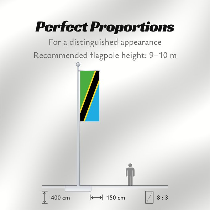 Flag Proportions: Tanzania Tanzania, United Republic of Tanzanie Tansania, Vereinigte Republik