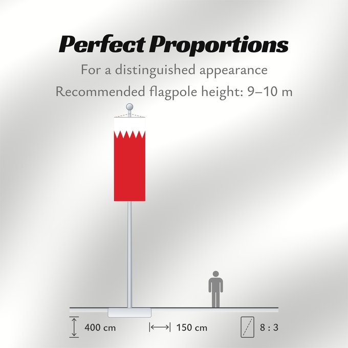 Flag Proportions: Bahrain Bahreïn Baréin Bahrein علم البحرين Bahreina Bahrainin Флаг Бахрейна Bahrajna Bahrains Прапор Бахрейну Quốc kỳ Bahrain