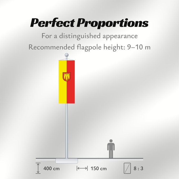 Flag Proportions: Herrenberg (Region Stuttgart)