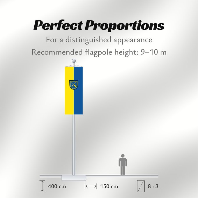 Flag Proportions: Linkenheim-Hochstetten (Nördliches Baden-Württemberg)