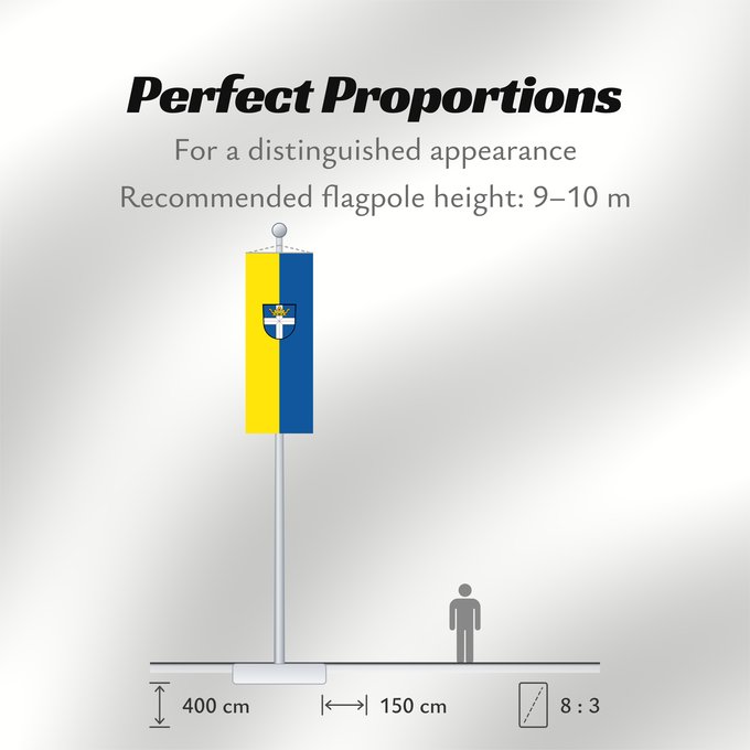 Flag Proportions: Rheinstetten (Nördlicher Schwarzwald)