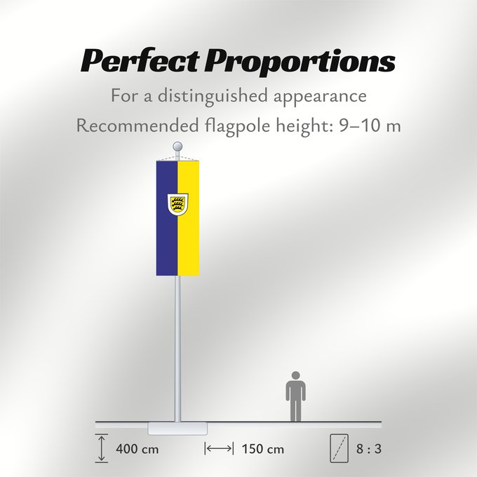 Flag Proportions: Tuttlingen (Schwäbische Alb)