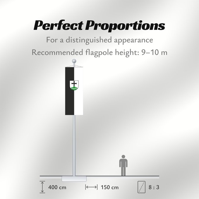 Flag Proportions: Achberg (Württembergisches Allgäu Oberschwaben)