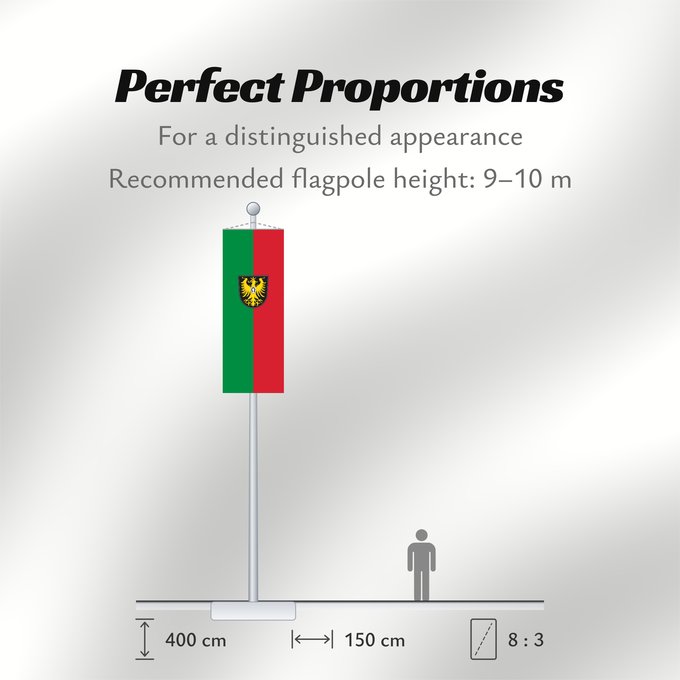 Flag Proportions: Isny im Allgäu (Württembergisches Allgäu Oberschwaben)