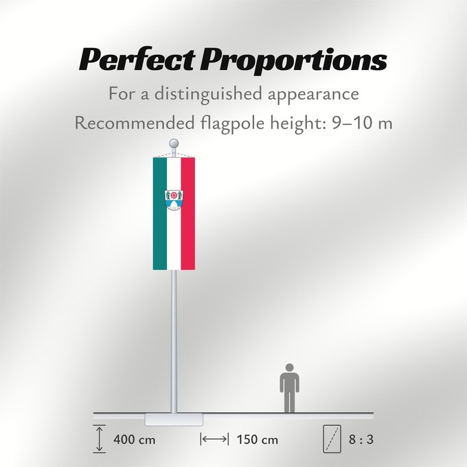 Flag Proportions: Garching b.München, St (Münchener Umland)