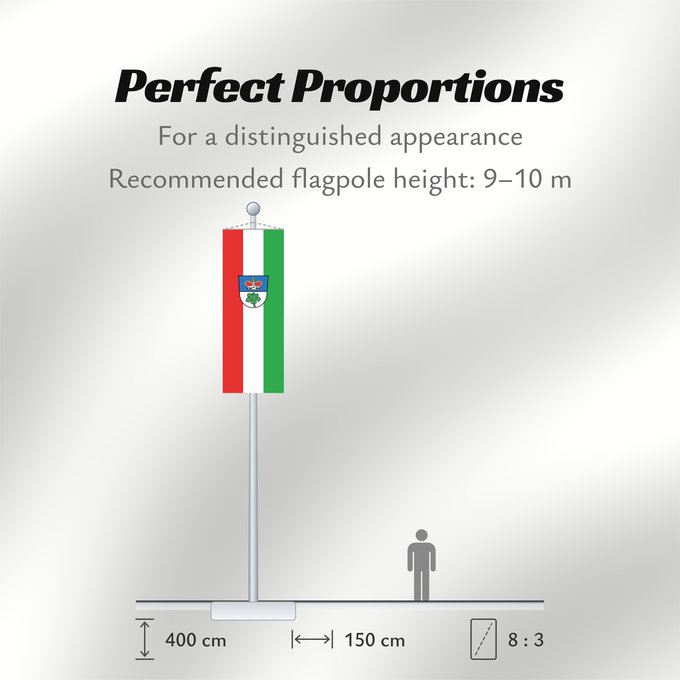 Flag Proportions: Berg im Gau (Oberbayerns Städte)