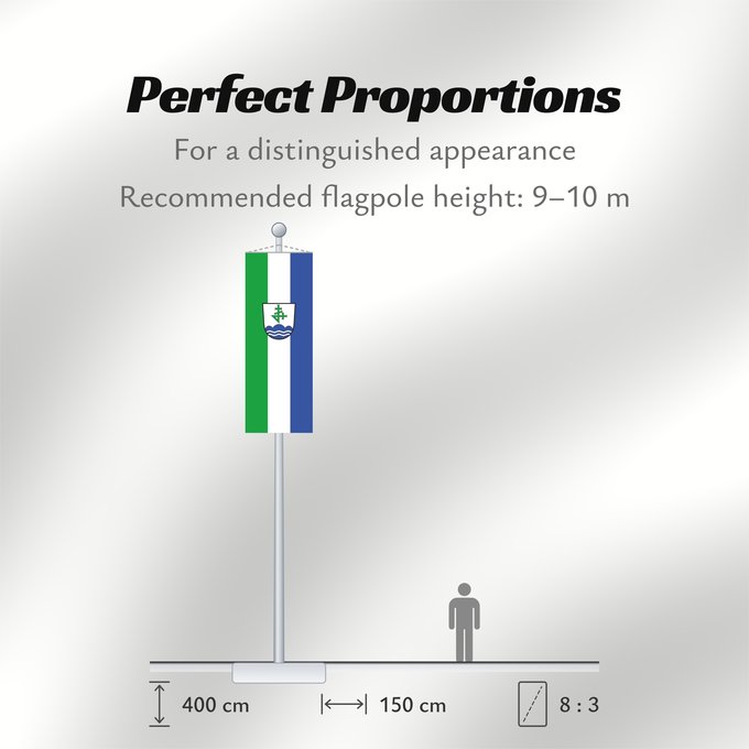 Flag Proportions: Bernau a.Chiemsee (Chiemsee-Alpenland)