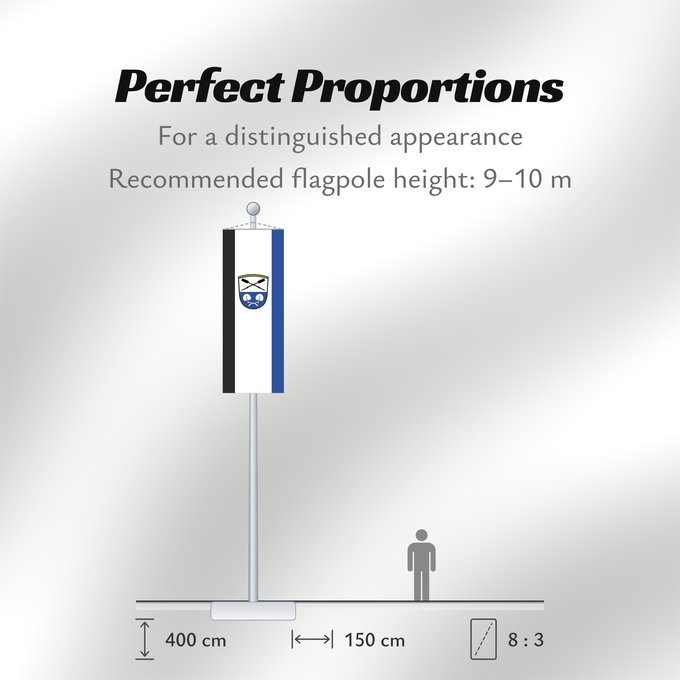 Flag Proportions: Gstadt a.Chiemsee (Chiemsee-Alpenland)