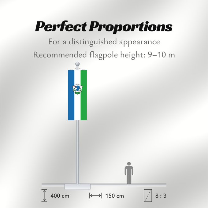 Flag Proportions: Grassau, M (Chiemgau)