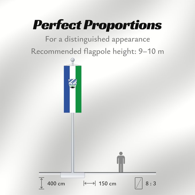 Flag Proportions: Plattling, St (Bayerisches Golf- und Thermenland)