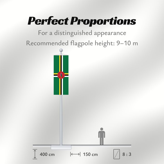 Flag Proportions: Dominica Dominique Dominica lipp Dominican ドミニカ国の国旗 Флаг Доминики Dominike Dominicas