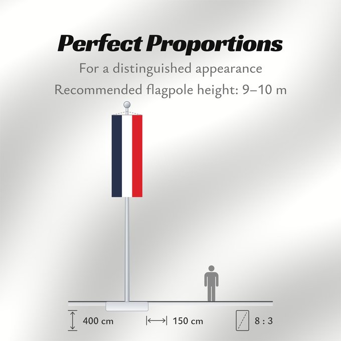 Flag Proportions: France Francia Frankreich France in #002654, #FFFFFF, #CE1126