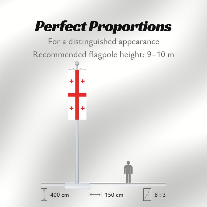 Flag Proportions: Georgia Géorgie Georgien
